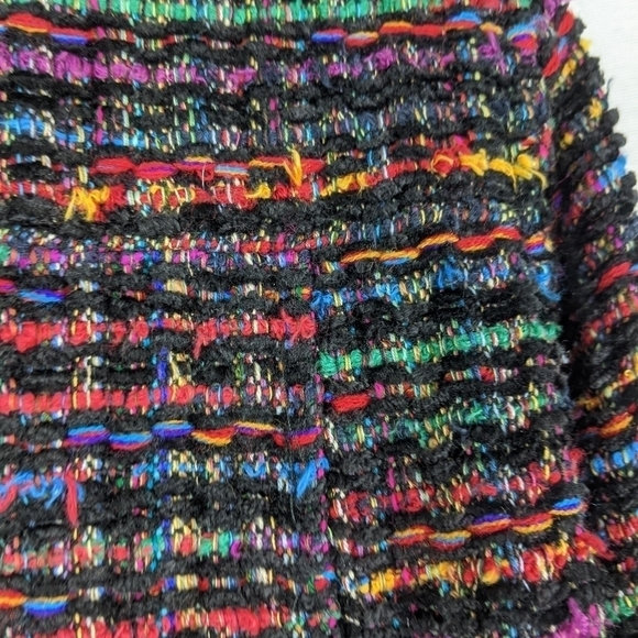 New Direction colorful striped Tweed jacket Sz medium - Picture 8 of 9